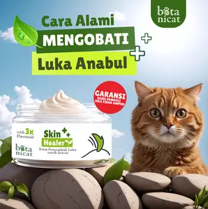 Botanicat Salep Obat Luka Koreng Borok dan Masalah Kulit Kucing Anjing Kelinci