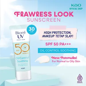 Biore UV Fresh Look Oil Control Soothing Aloe SPF 50 PA+++ 30 gr