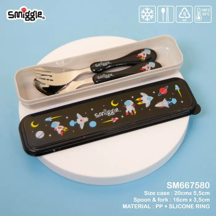 Terlaris 🌟 Smiggle Sendok Garpu Anak Animals Stainless 304 Bpa Free Sm667580 3