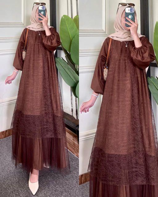 gamis santili terbaru mix berukat tile