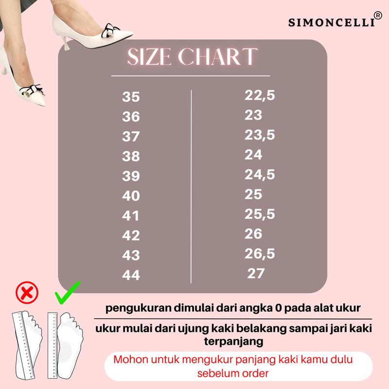 Product Introduction of Simoncelli Sepatu Wanita Heels 5 Cm Sepatu Kerja Kuliah Kondangan Heels Kerja Pesta Hitam Khaki Elegant Import PHC98-JU Shoes 0