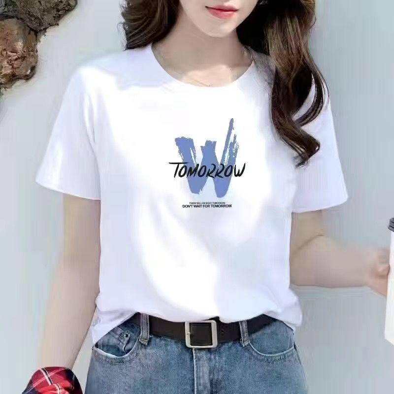 Áo Thun ngắn Tay Hàng Mới Về Cho Học Sinh Nữ, Phong Cách Hàn Quốc, Áo Thun Trắng, Hợp Xu hướng, Dáng Rộng Vừa Vặn, Trang Phục Bạn Thân, Mùa Hè 2023 8