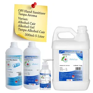 500ml sampai 5 liter Hand sanitizer tanpa aroma pilihan non alkohol dan alkohol D568