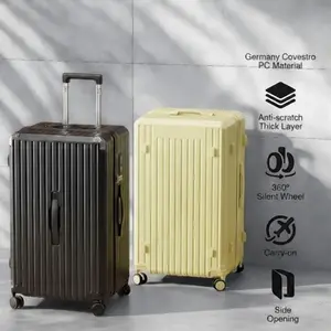 [Ready Stock di Indonesia] Koper Ukuran 20/26/32 inci. Koper Model "Trunk" (Bentuk Tabung), Ukuran Ekstra Besar, Kapasitas Luas, dan Tahan Lama.