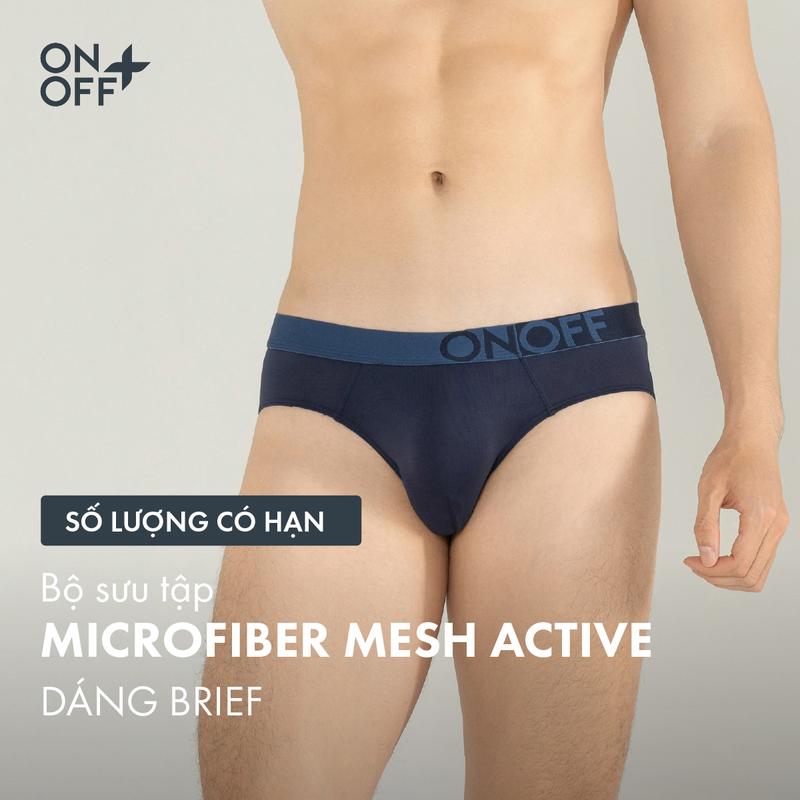 Combo 2 quần lót nam brief Microfiber mesh mảnh sợi mềm mịn thoáng khí - ONOFF 18UQ23A021
