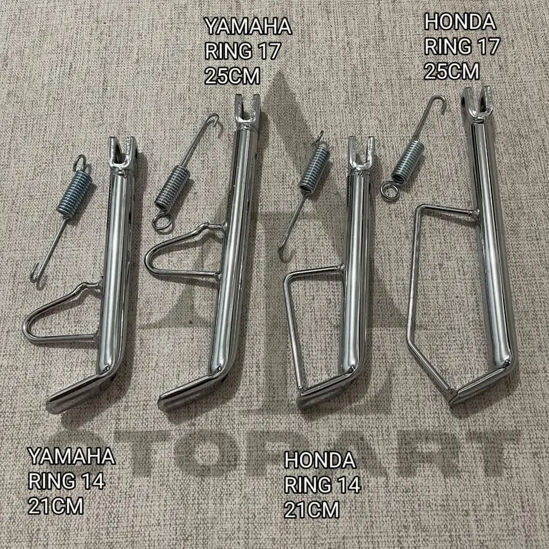 STANDAR SAMPING CHROME  CROME MOTOR HONDA YAMAHA MIO BEAT SCOOPY NOUVO VARIO MATIC STANDAR SAMPING CROM RING 17 RING 14 UNIVERSAL MATIC BEBEK 0
