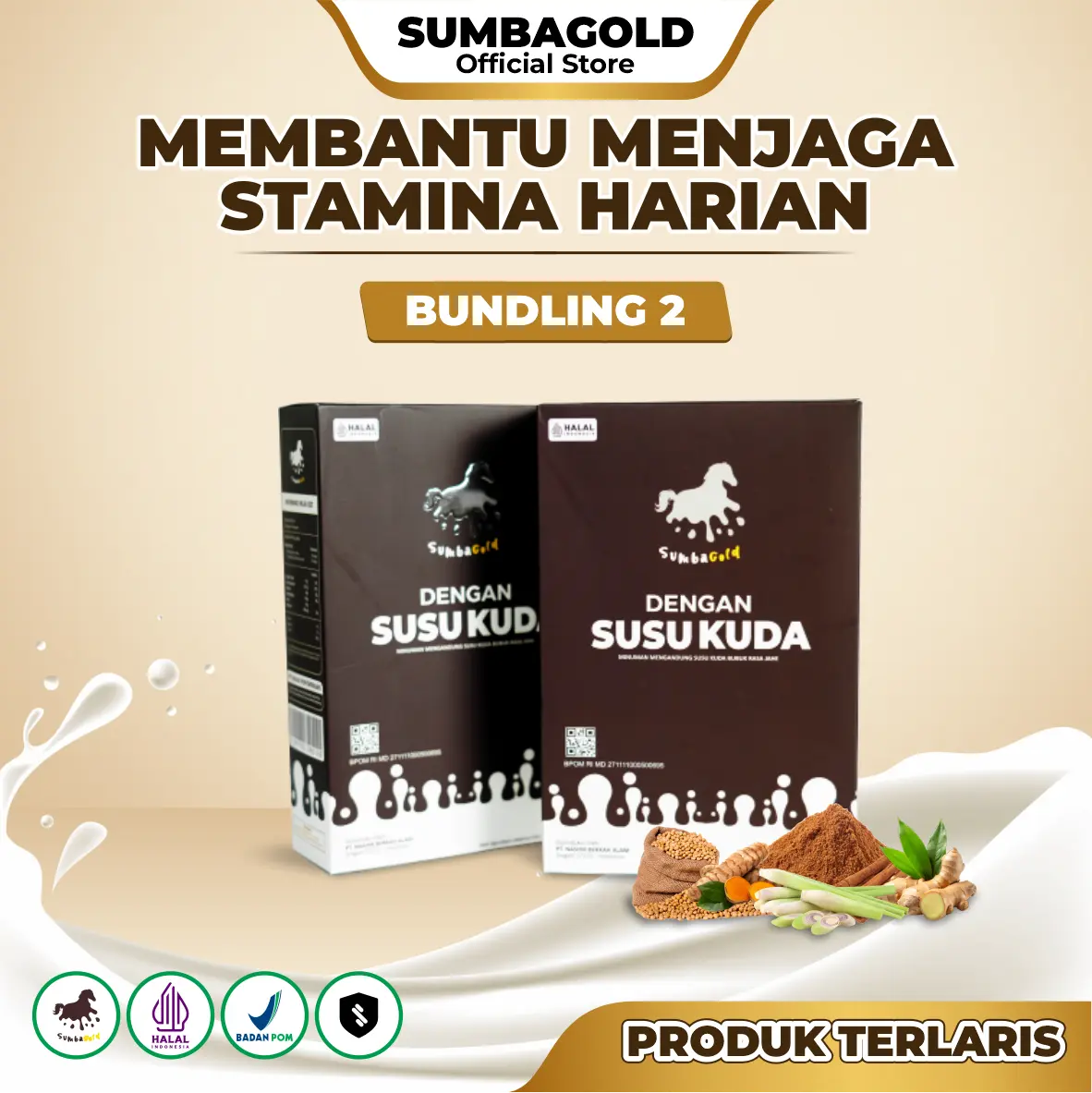 SumbaGold - Susu Kuda Original Paket Hemat 2 Box