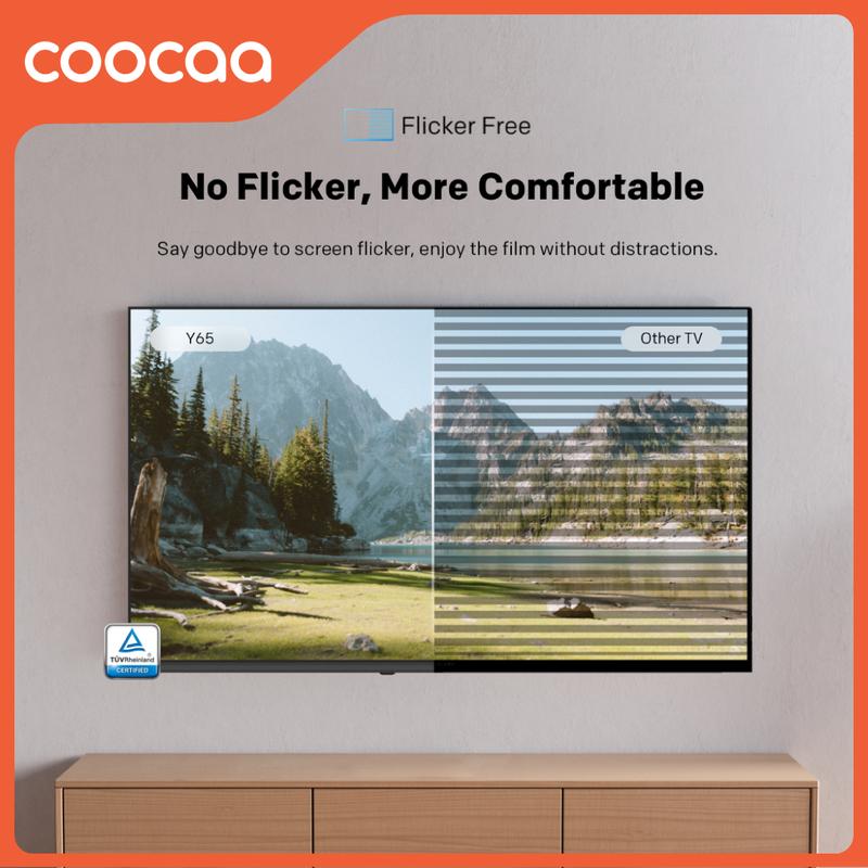 [MAY MEGA SALE] COOCAA Y65 Layar TV 50 Inch 4K Google TV - Find my remote - Flicker Free - Low Blue Light - HDR 10 Chameleon Extreme 2.0 - Bluetooth 5.1 - Dolby Audio + DTS - TV Digital tanpa STB 50Y65 4