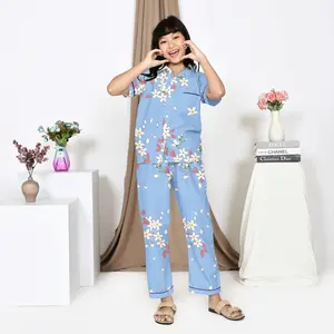 Nyenyak Piyama Anak Perempuan 1 - 12 Tahun Bahan Katun / Setelan Baju Tidur Celana Panjang Motif Karakter Cewek