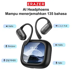 ERAZER XF38 OWS Translation True Wireless Bluetooth Earphones Support 135 Languages Real Time Bluetooth Translation Support Playing Music Phone Calls Headphones & Meeting Summary Earbuds Touch Screen Sport Headphone
