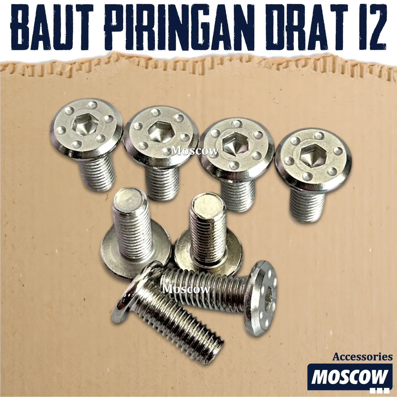 BAUT PIRINGAN BAUT PROBOLT STAINLESS  UNIVERSAL HARGA 4PCS M8 X 20MM DRAT UKURAN 12 BAUT DISC BRAKE CAKRAM DEPAN BELAKANG BELAKANG BAUT DISC GOOD QUALITY UNIVERSAL