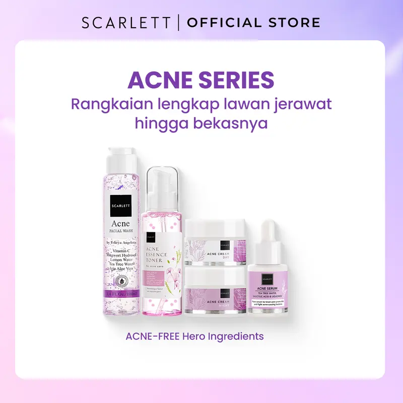 Scarlett Whitening Facecare Satuan ( Facial Wash, Toner, Serum, Moisturizer, Face Mist, Peeling Gel, Sunscreen, Face Mask ) Perawatan Wajah 3