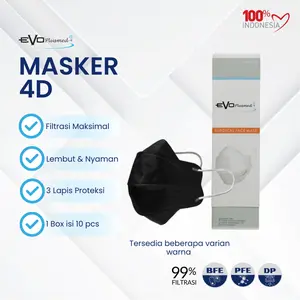 Evo Plusmed Masker Medis 4D Isi 10pcs