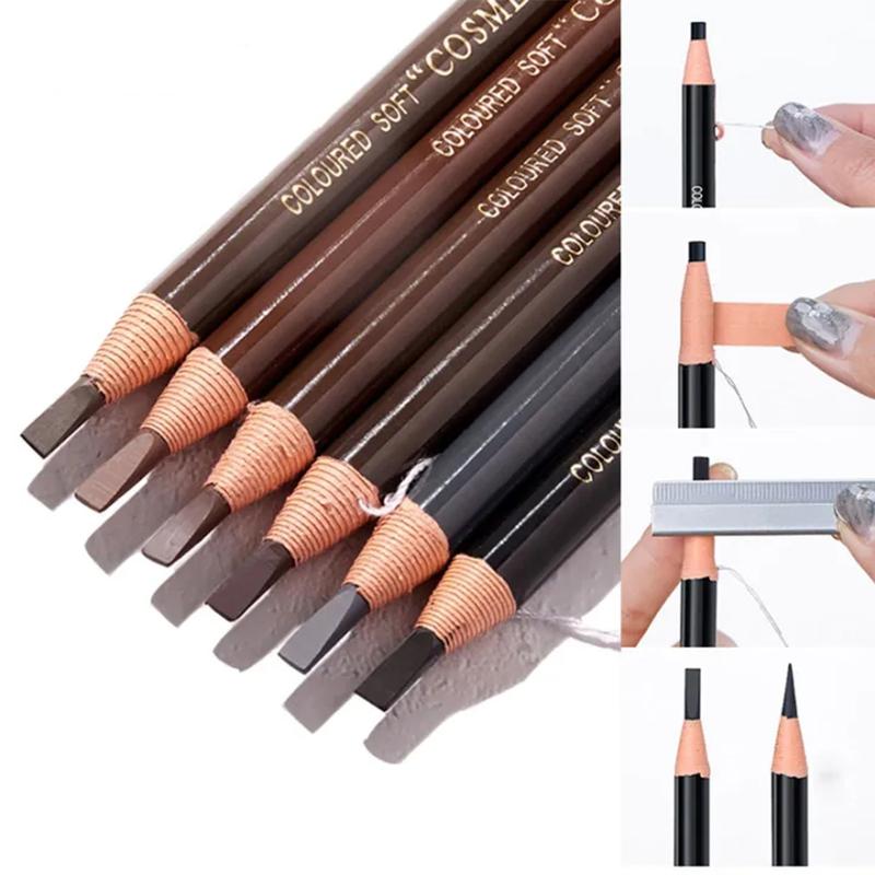 Bút Chì Kẻ Lông Mày, Không Thấm Nước, Bút Microblading, Lâu Trôi, Để Đổ Đầy Và Vẽ Chân Nét Trang Điểm Hình Xăm, 5 Màu, Dụng Cụ Trang Điểm, Bút Kẻ Mắt, Thích Hợp Để Tạo Kiểu Lông Mày, Mỹ Phẩm, Ni 0