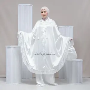 Mukena paqih d hiasi tas mewah mutiara Dewasa Renda mewah