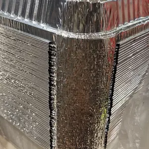 Aluminium Foil Tray Cup BX-2551 Kue Kotak Dessert 440ML+ Tutup Mika 50 Pcs / Cup Cake Pudding Tiramisu TERMURAH