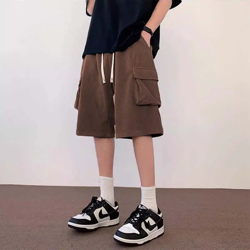 celana pendek cargo corduroy pria unisex cargo pendek celana corduroy premium celana pendek santai pria jumbo  korean style Celana pendek pria brotshot celana pendek laki laki dewasa polos celana pendek korea big size celana pendek pria keren 1