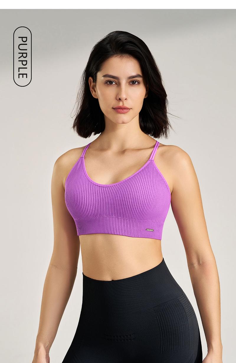 Product Introduction of Non-steel ring beautiful back breathable underwear large size sports bra yoga shockproof vest 26