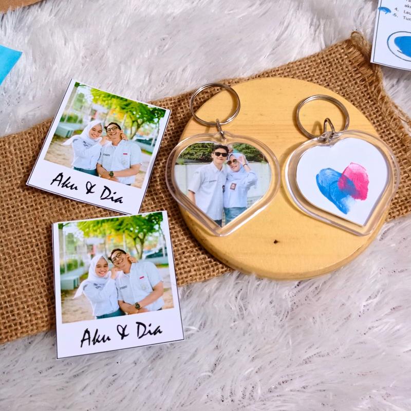 (Cat Biru x Ping) KEYCHAIN SIDIK JARI GANTUNGAN KUNCI SPOTIFY SIDIK JARI 4