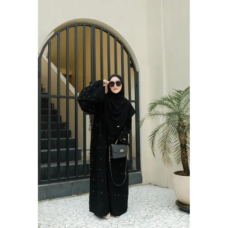 MOON abaya material arabian premium set pasmina