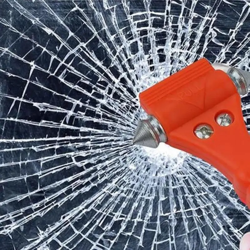 Car Emergency Hammer - Safety Escape Glass Window Breaker Seat Belt Cutter Tool 4