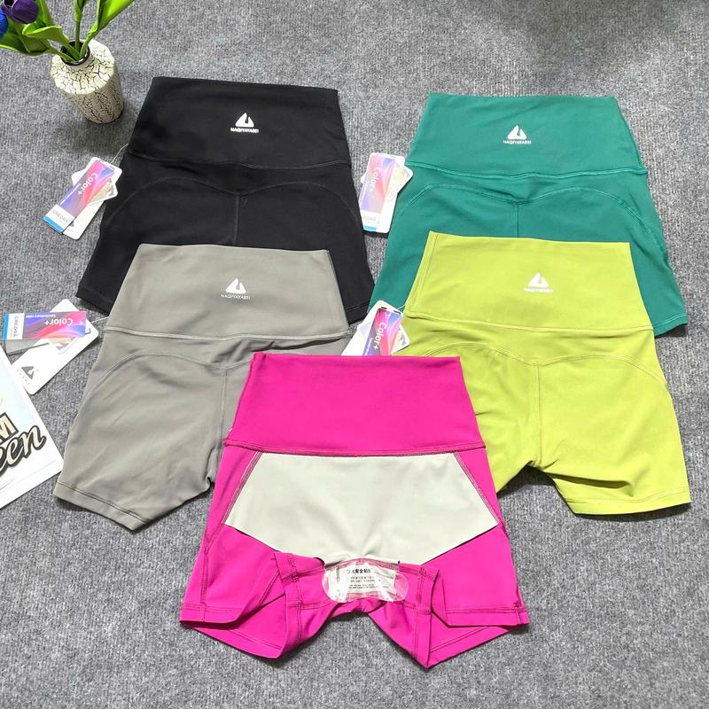  Quần Short 2 lớp NAQI 7006 tập gym yoga thể thao quần tập chống lộ vải lulu Creora dáng ngắn 