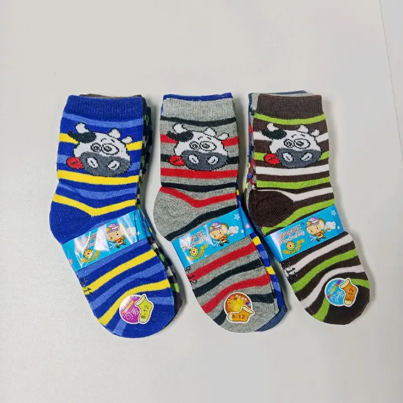 Paket isi 4 PCS Kaos Kaki Anak 4-7 Tahun Cewek Cowok / Kaus Kaki Motif TK 2