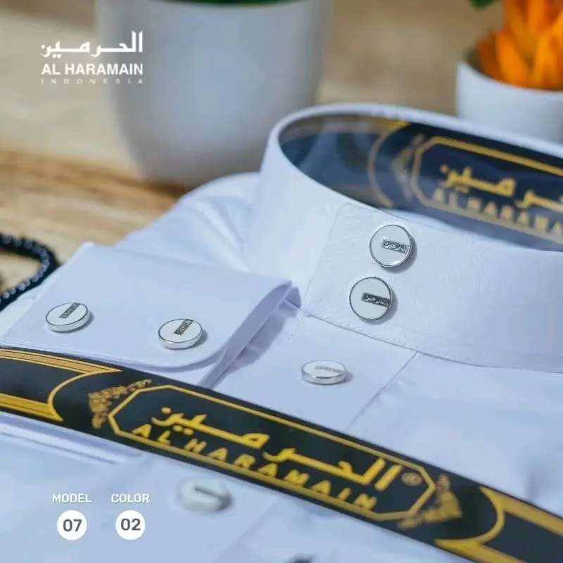 GAMIS/JUBAH ALHARAMAIN MANSET PREMIUM SAUDI VIET ORIGINAL INCLUDE DUS/KOTAK