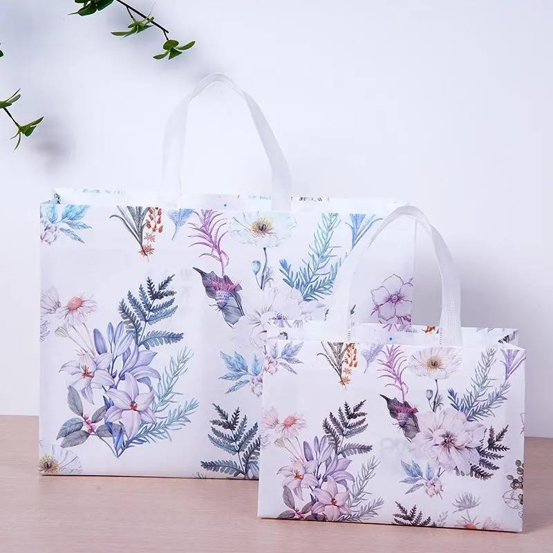 Tái Sử Dụng Hoa In Không Dệt Tote Túi Có Thể Gập Lại Công Suất Lớn Mua Sắm Túi…