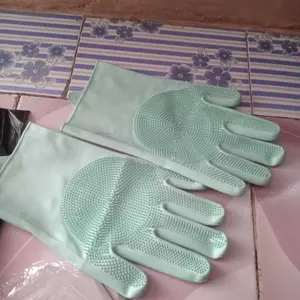 Sarung Tangan Cuci Piring Silikon Glove / Rubber Gloves / Sarung Tangan Latex Karet Gerigi / Sarung Tangan Wastafel Cleaning Minyak