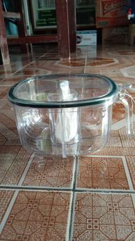 Product Review of YESALL Tempat Bumbu Dapur set 4 in 1 Free Sendok Aesthetic Wadah Toples Bumbu Dapur 4 Sekat Tempat Kotak Penyimpanan Bumbu Dapur Multifungsi Estetik Storage Box Tempat Bumbu Dapur Wadah Bumbu Dapur Aesthetic from w**0 1