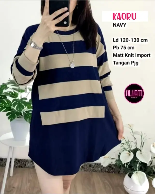 KAOS KNIT WANITA JUMBO LD 120 KOREAN STYLE LENGAN PANJANG MOTIF TERBARU PAKAIAN WANITA BAJU ATASAN 1