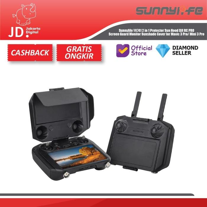Gambar Sunnylife YK741 2 in 1 Protector Sun Hood DJI RC PRO Screen Guard Monitor Sunshade Cover for Mavic 3 Pro/ Mini 3 Pro Drone dari Jakarta Digital 8 Kota Administrasi Jakarta Pusat Tokopedia