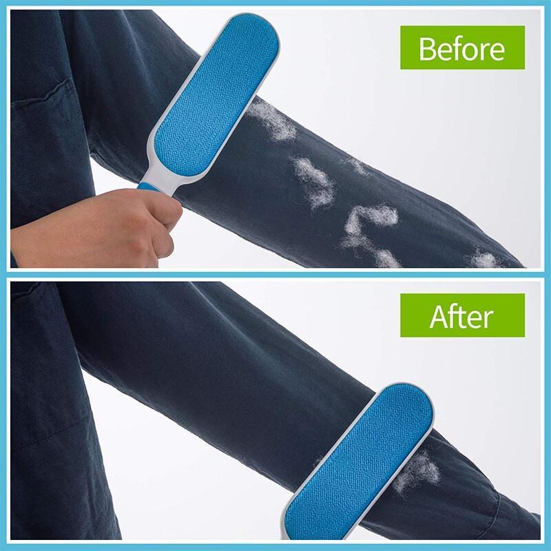 Pembersih Bulu Melekat Fur Remover Comb Lint Roller Dust Cleaning Clothes 7