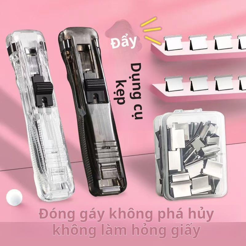  Kẹp Đẩy Kẹp Bổ Sung Kẹp Kim Loại Trong Suốt Không Cần Đục Lỗ Kẹp Đĩa Đóng Gáy Nhỏ Kẹp Đẩy Giấy Kiểm Tra Kẹp Dự Phòng 