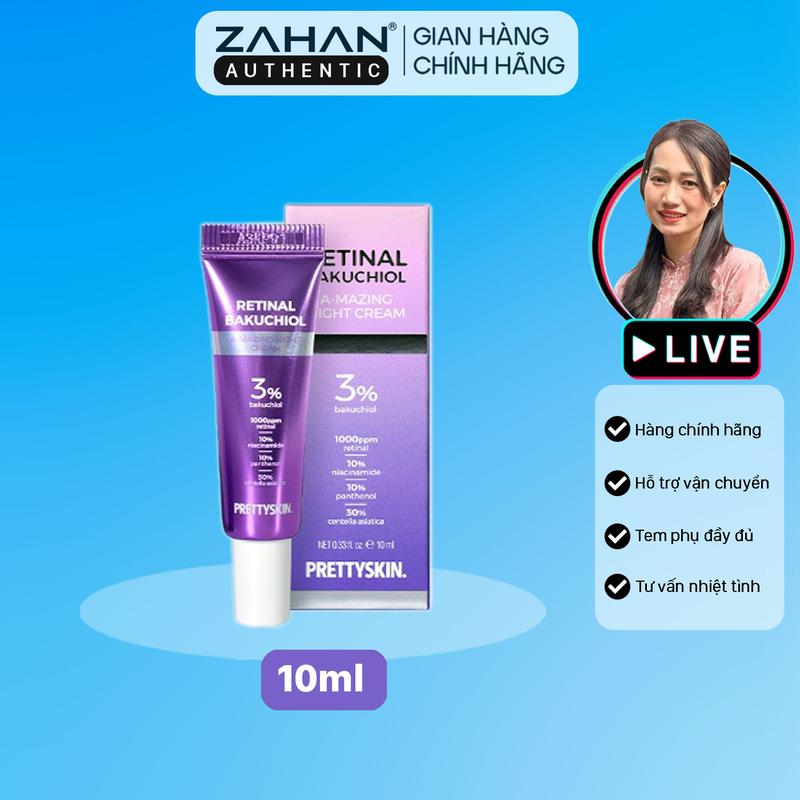  Kem dưỡng tái tạo RETINAL BAKUCHIOL NIGHT CREAM PRETTYSKIN Skincare 
