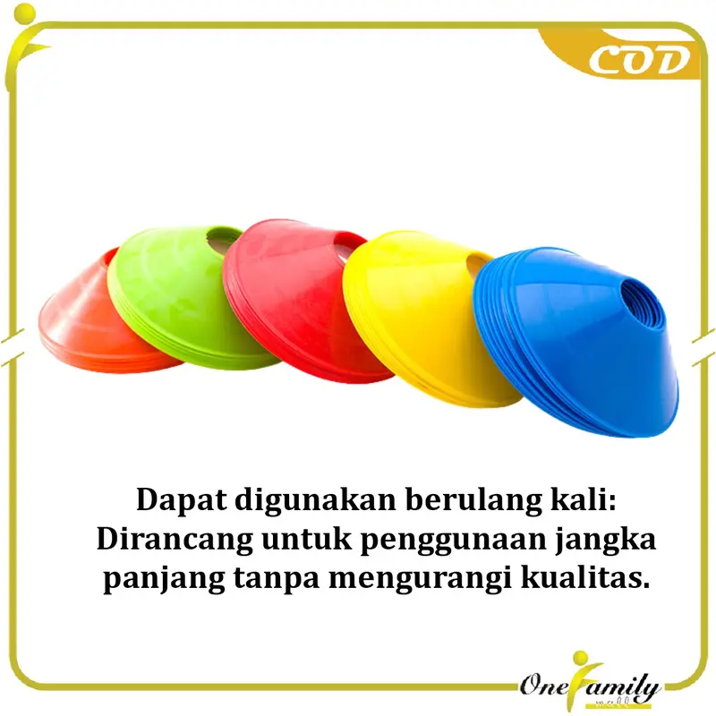 [COD] OFM O20 Cone Sepak Bola Kun Mangkok Marker Latihan Atlet 5