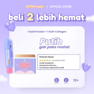 [GOAT] Paket Bodycare Brightening Booster Gold Powder 25gr & Kefir Collagen Soap Bar 60gr