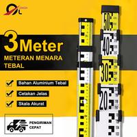 Gambar Rambu Ukur / Bak Ukur 3 meter / Mistar Ukur /Aluminium staff 3M - 3 Meter dari LENODI Kab. Tangerang 1 Tokopedia
