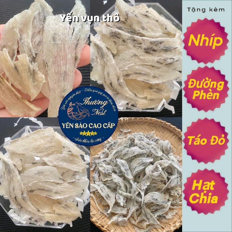 Thương NEST Yến Vụn Thô To 100g - Tặng Nhíp Đường Phèn Táo Đỏ Hạt Chia - Cao Cấp Dinh Dưỡng Tốt Cho Sức Khỏe Da Xương