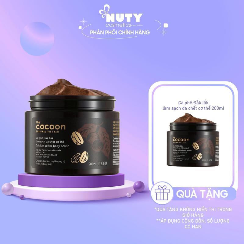 Mua 1 Tặng 1 Tẩy Tế Bào Chết Toàn Thân Cà Phê Đắk Lắk Cocoon Dak Lak Coffee Body Polish 200ml