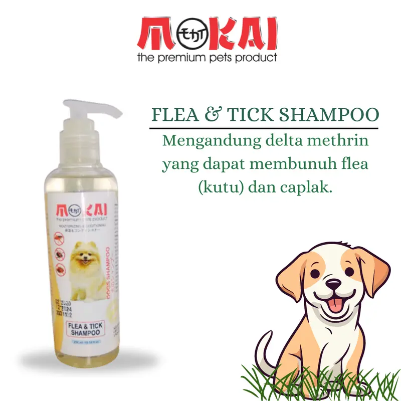 Mokai SHAMPOO Anjing / Dogs - KUALITAS TERBAIK  250 ML shampo kucing anti rontok dan bulu lebat kutu 2
