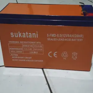BATERAI AKI 9A 12V  2.5KG Sprayer Hama Elektrik SUKATANI / Accu Baterai Warna Orange