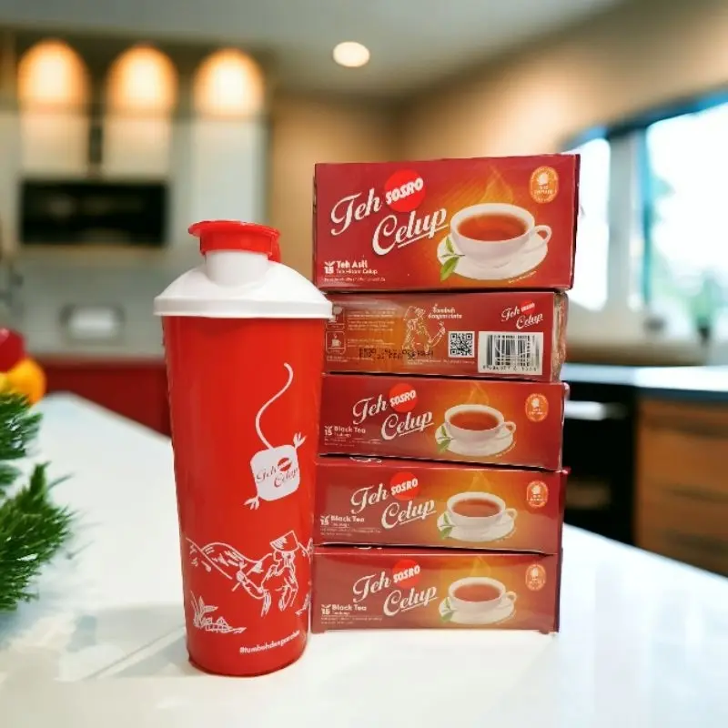 [Gratis Botol minum] Teh Sosro celup  1ball = Isi 5 Kotak 15 Bag - Teh Celup Sosro - Air, Tea 2
