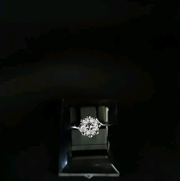 Cincin perak model permata bunga Classy silver perak925 anti karat