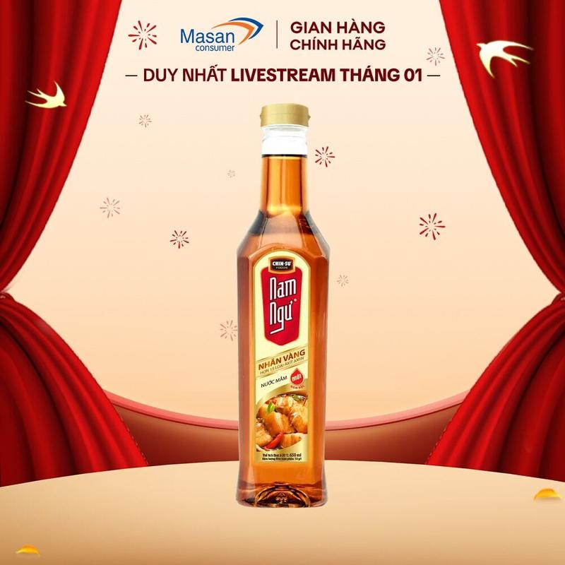  Nước Mắm Nam Ngư Nhãn Vàng Chai 650ml 