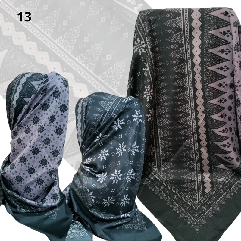 Segiempat voal motif , hijab voal premium 1