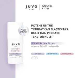 Juva Expert Retinol Serum 14ml - Mencerahkan Wajah & Mengurangi Kerutan dengan Actosome Retinol & Heptapeptide untuk Semua Jenis Kulit