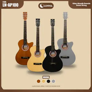 LUNNA Gitar Akustik LN - AP100 Senar Baja Model Cutway