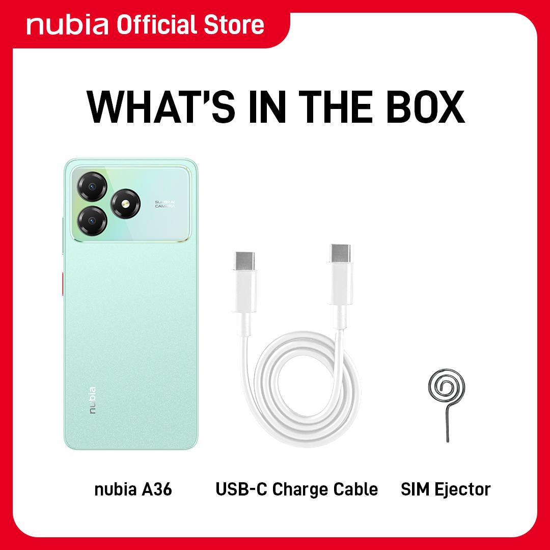 [SPECIAL CREATOR] Handphone nubia A36 ROM 64GB RAM 12GB (4+8GB) Smartphone Kamera AI 13MP Layar 6.75" 90Hz, Baterai 5000mAh Fast Charging